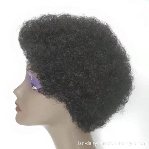 Most Popular Hair Texture for black women Rich Production Experience  None Lace Human Hair Wigs